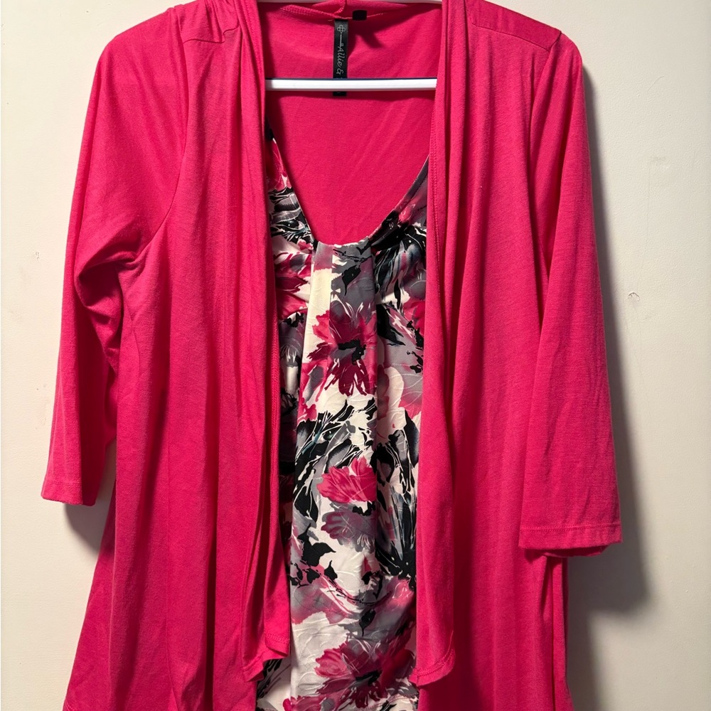 Allie & Rob Hot Pink Blouse